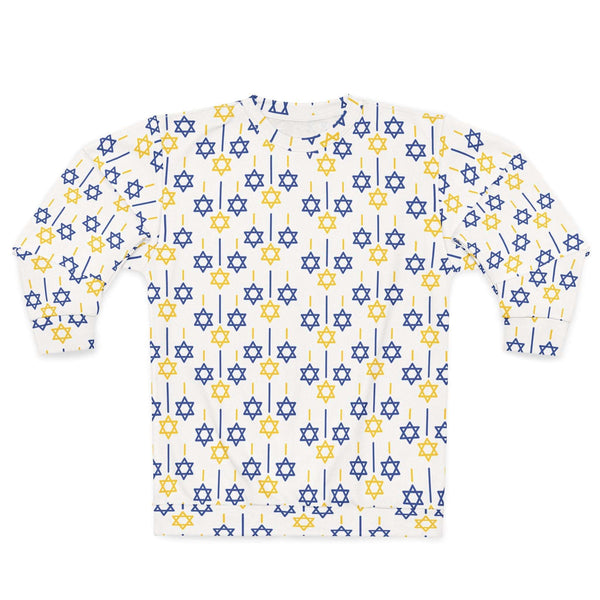 Chanukah Stars of David Sweatshirt