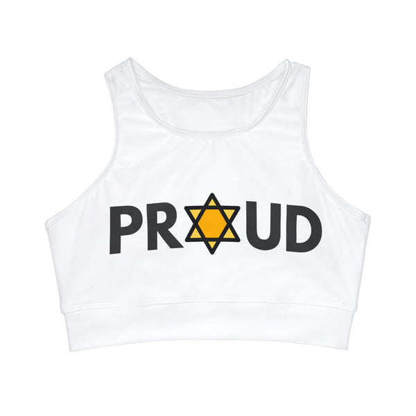 Jewish "Proud" High Neck Crop Top