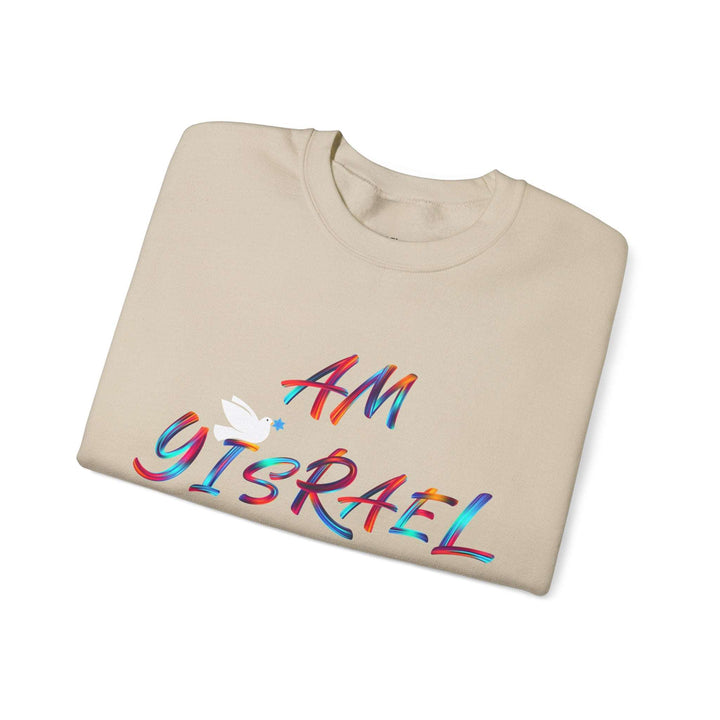 Am Yisrael Chai Dove Crewneck Sweatshirt