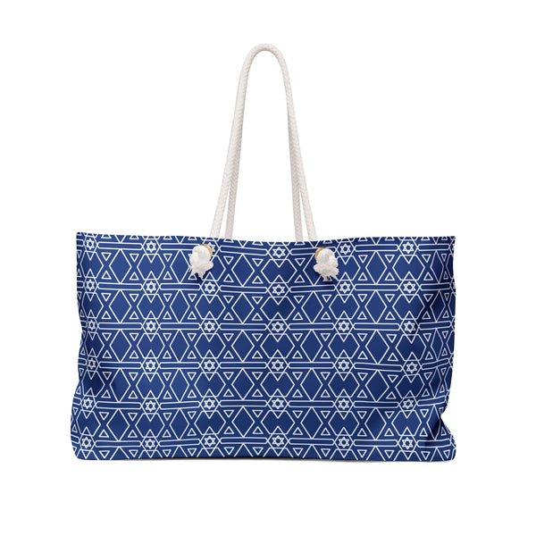 Star of David Pattern Weekender Tote Bag