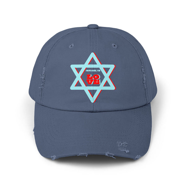 Israel Is Love Distressed Cap