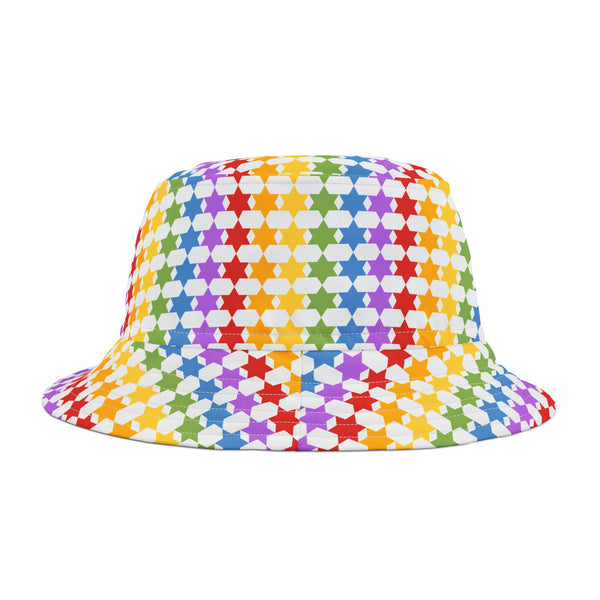 Rainbow Star of David Bucket Hat