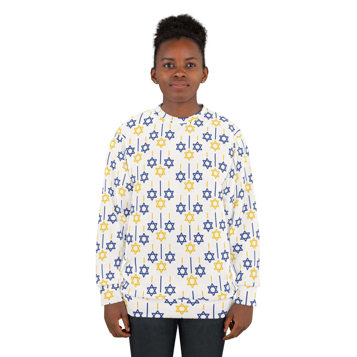 Chanukah Stars of David Sweatshirt