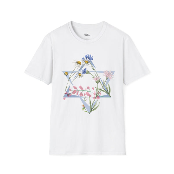 Floral Star of David T-Shirt