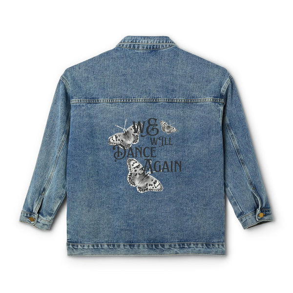 We Will Dance Again Butterflies Denim Jean Jacket