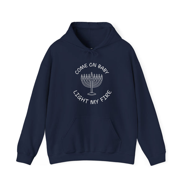 Light my Fire Menorah Hoodie