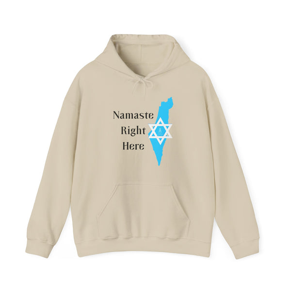 Namaste Right Here Hoodie Sweatshirt