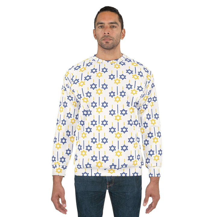 Chanukah Stars of David Sweatshirt
