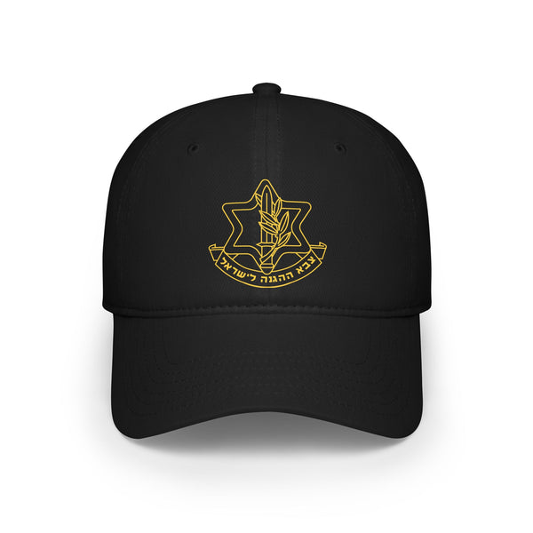 IDF emblem black cap front view